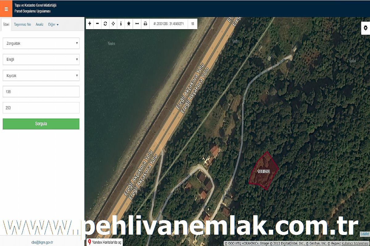 Pehlivan Emlaktan Deniz Manzaralı Villalık Arsa